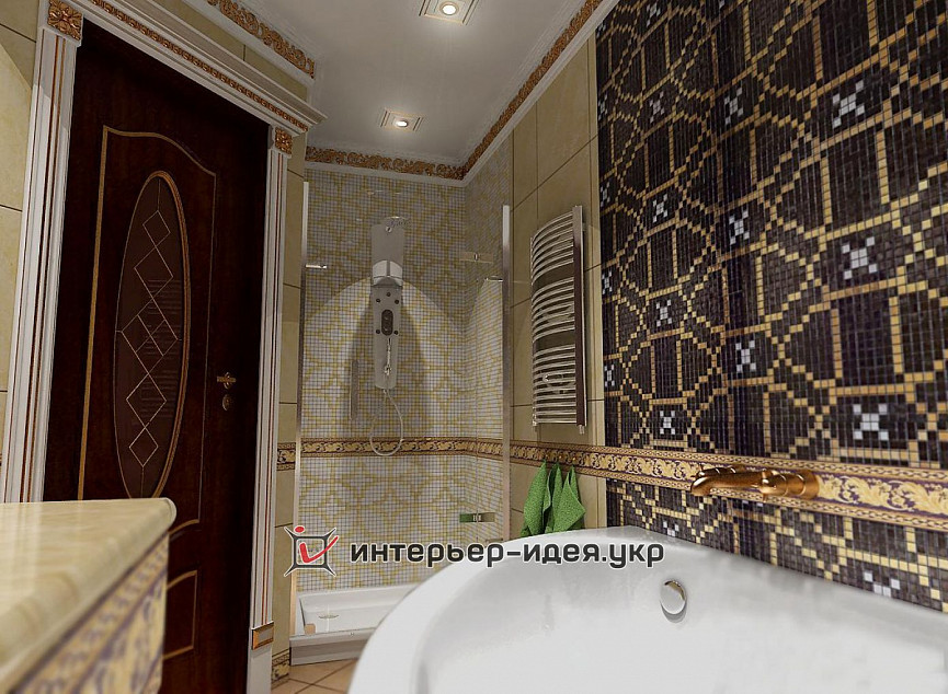 Дизайн ванної, суміщеної з душовою кабіною