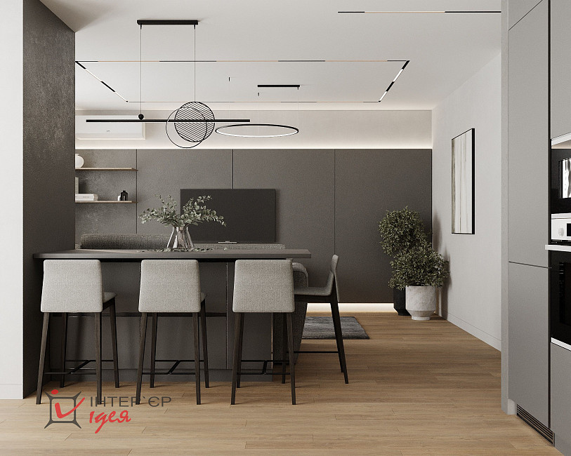 Кухня-вітальня площею 32 м²