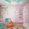 Дизайн дитячої для дівчинки в ніжних рожевих кольорах