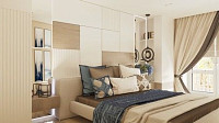 Спальня в мінімалістичному стилі з додаванням декору. Дизайн СПАЛЬНІ