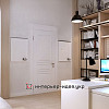 Дизайн кабінету з красивою білою цегляною стіною