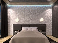 Дизайн спальні з ефектом зоряного неба на стелі. Дизайн СПАЛЬНІ