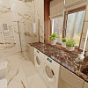 Легка грайлива ванна кімната у стилі сучасна класика