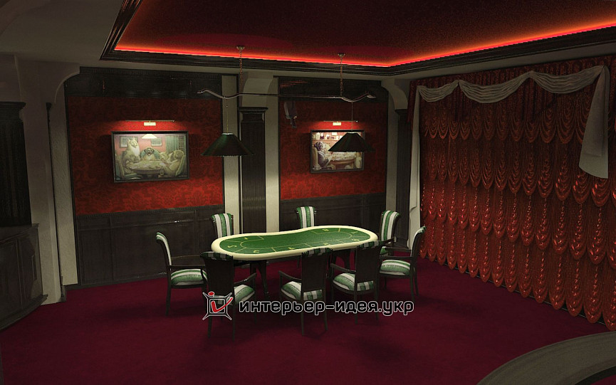 Дизайн покерного клубу в м. Київ
