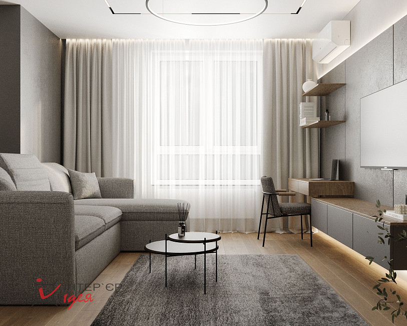 Кухня-вітальня площею 32 м²