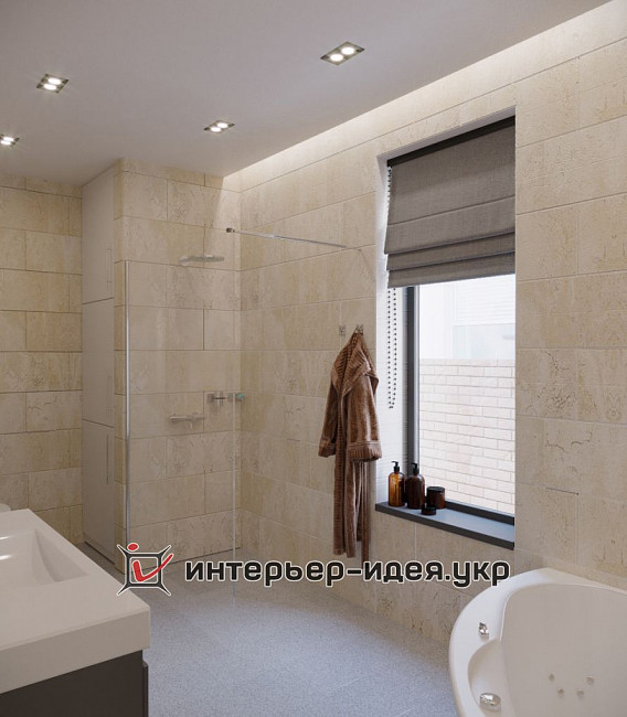 Дизайн ванної кімнати в натуральному камені