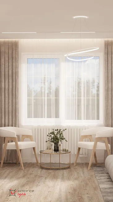 Сучасний мінімалізм в спальні 25 м.кв