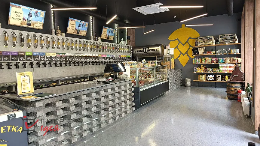 Реалізація інтер'єру нового магазину &quot;Уманьпиво&quot;