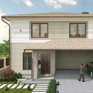 Дизайн фасаду КОТЕДЖУ, ТАУНХАУСУ. Дизайн ФАСАДУ