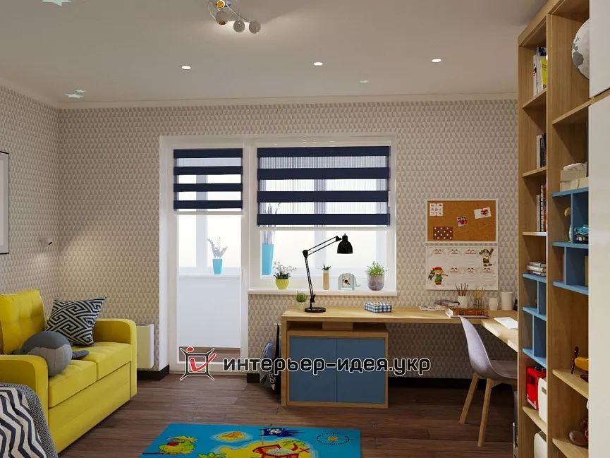 Дизайн сучасної дитячої для хлопчика