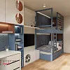 Стильна дитяча кімната для хлопчика, 17 м2