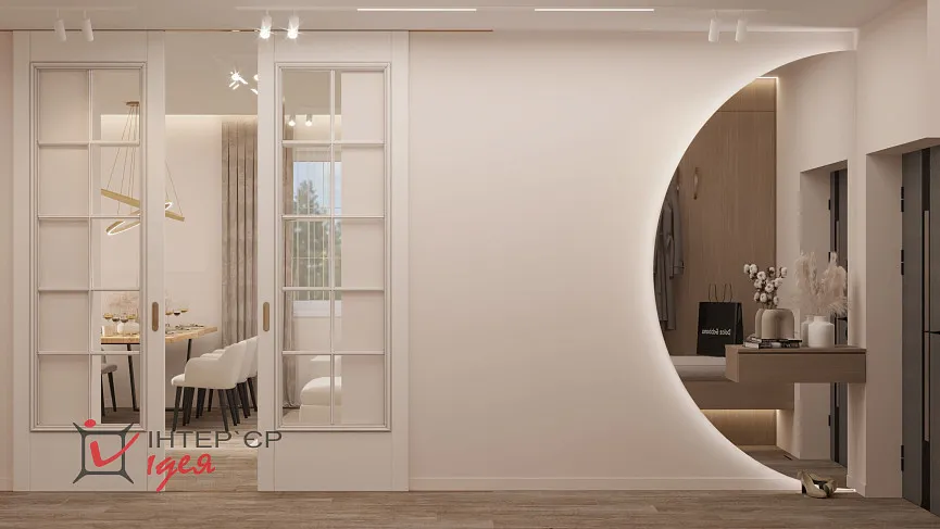 Сучасний мінімалізм в кухні-студії, 42 м.кв