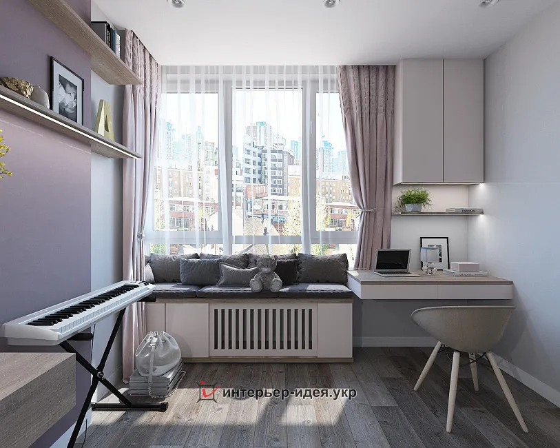 Дитяча кімната для дівчинки в квартирі в ЖК &quot;SKYSUN&quot;, Одеса