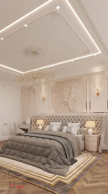 Мастер спальня з окремою гардеробною кімнатою