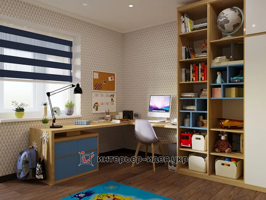 Дизайн сучасної дитячої для хлопчика