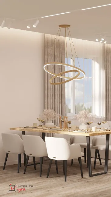 Сучасний мінімалізм в кухні-студії, 42 м.кв