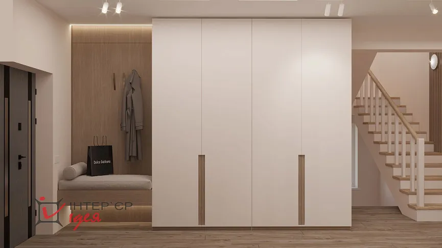 Сучасний мінімалізм в кухні-студії, 42 м.кв