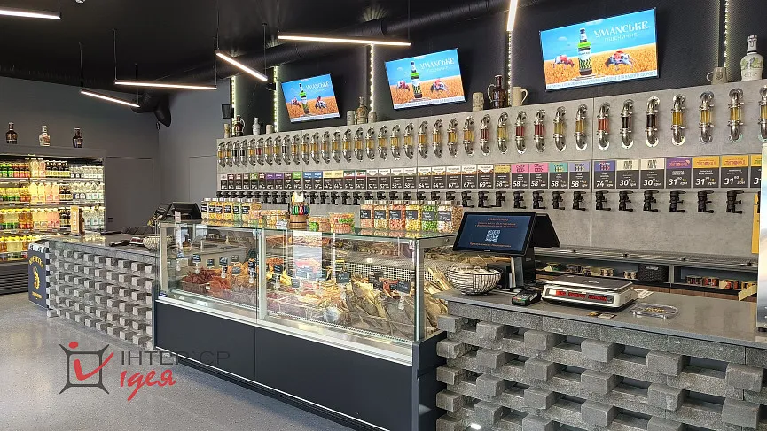 Реалізація інтер'єру нового магазину &quot;Уманьпиво&quot;