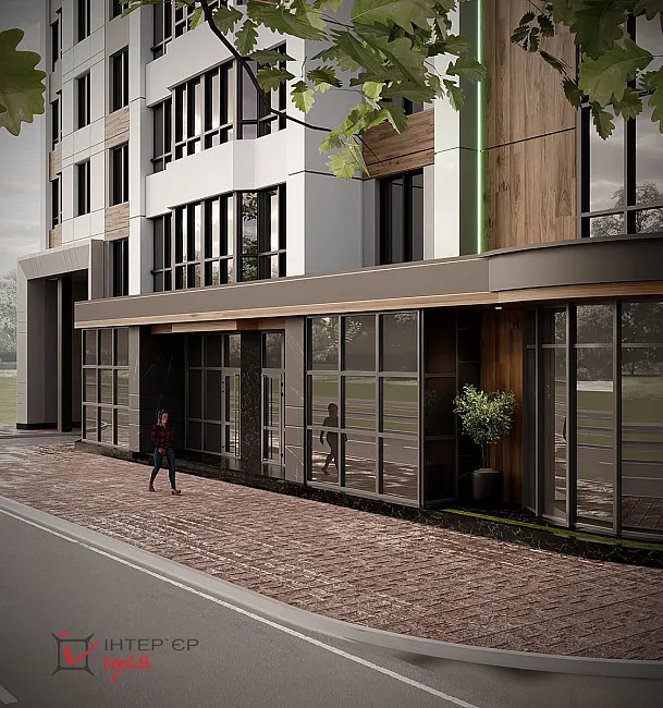 Дизайн фасаду багатоповерхівки в Черкасах, по вул. Шевченка, 184