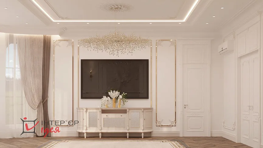 Мастер спальня з окремою гардеробною кімнатою