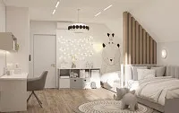 Дитяча кімната в сучасному стилі, 20 м.кв. Дизайн ДИТЯЧОЇ КІМНАТИ