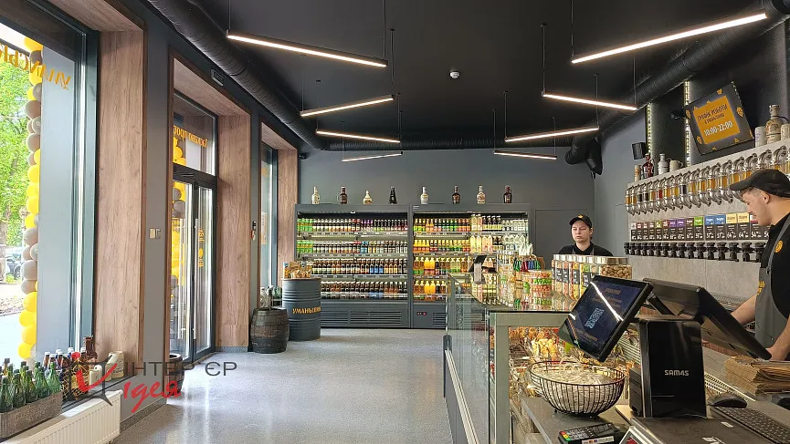 Реалізація інтер'єру нового магазину &quot;Уманьпиво&quot;