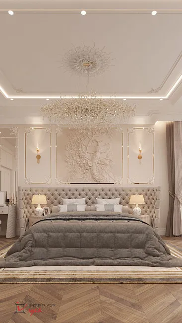 Мастер спальня з окремою гардеробною кімнатою