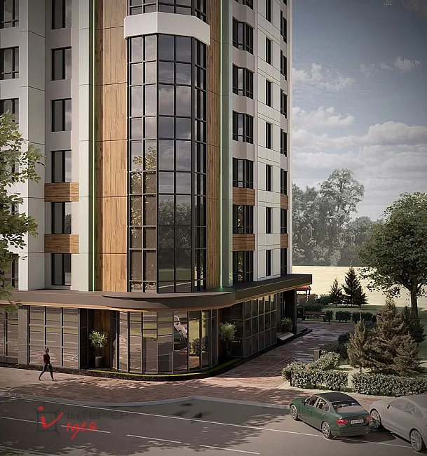 Дизайн фасаду багатоповерхівки в Черкасах, по вул. Шевченка, 184