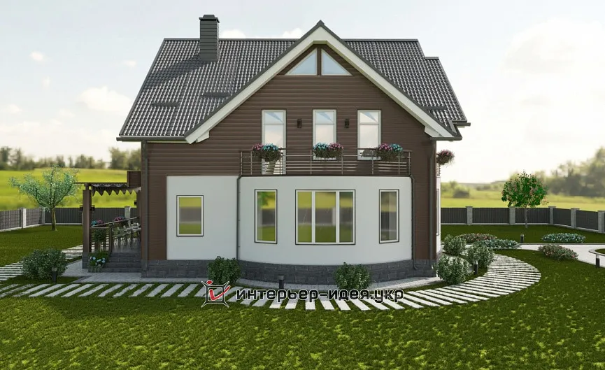 Дизайн дома с закругленными стенами