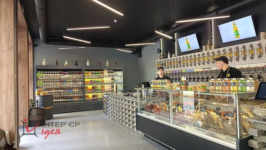 Реалізація інтер'єру нового магазину &quot;Уманьпиво&quot;