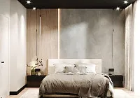 «Black bedroom». Спальня в ЖК &quot;Обрій 3&quot;, м. Львів. Дизайн СПАЛЬНІ